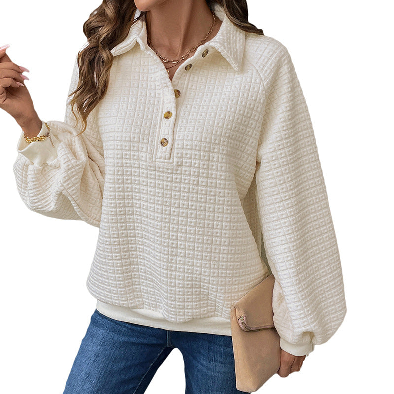 Damen Kuscheliger Waffel-Pullover EB