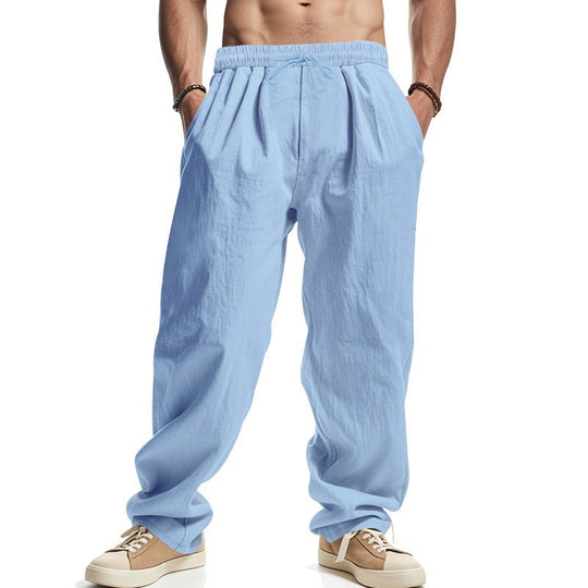 Herren Luftige Freizeithose mit elastischem Bund und Taschen EB
