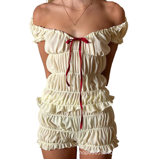 Damen Off-Shoulder Sommeroverall EB