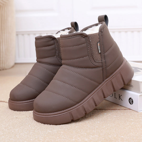Damen Warme und gepolsterte Winterstiefel EB