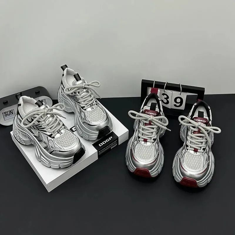 Damen Sportliche Chunky Sneakers mit innovativer Dämpfungstechnik EB