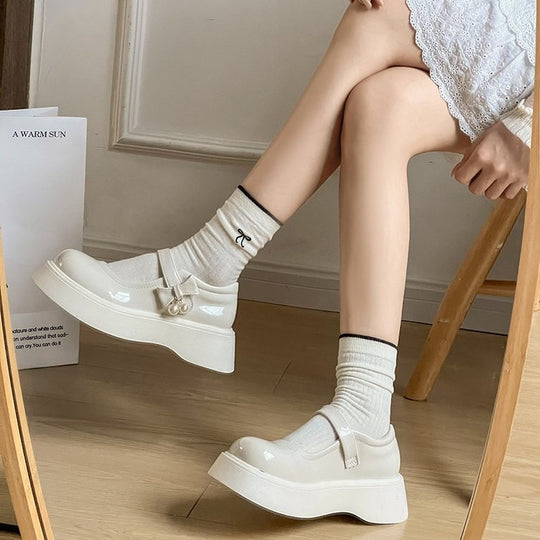 Damen Modische Mary Jane Sneakers EB