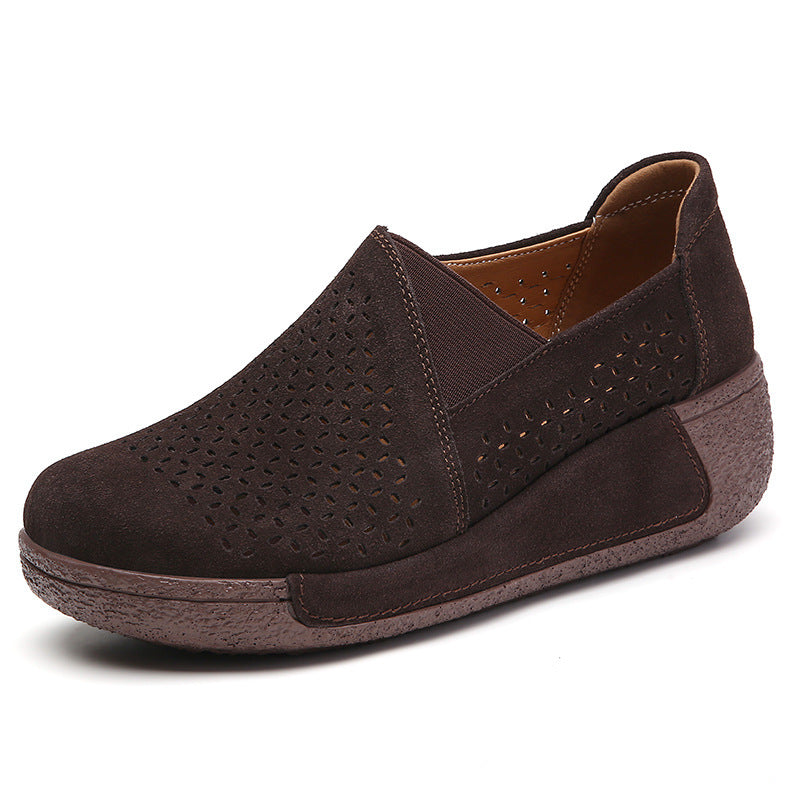 Damen Komfortable Slip-On Sneakers mit anpassungsfähiger Sohle EB