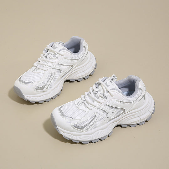 Damen Sportliche Freizeitschuhe mit atmungsaktiver Mesh-Oberfläche und stoßdämpfender Laufsohle EB