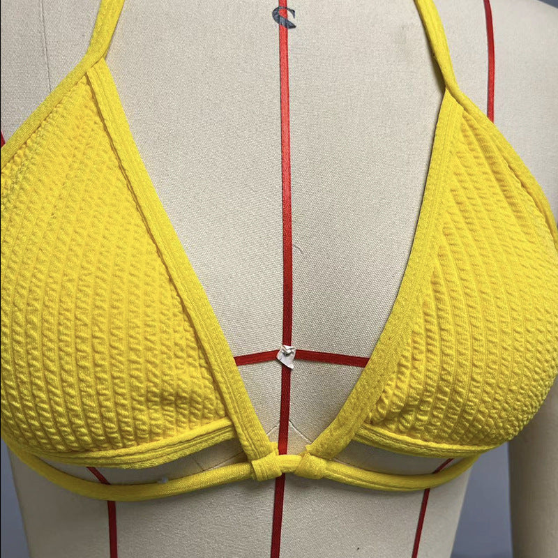 Damen Triangel-Bikini mit modischem Wickelrock EB