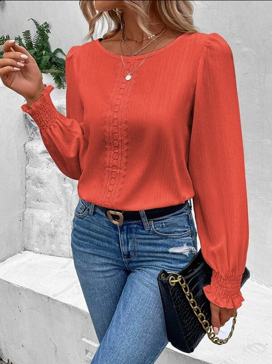 Damen Elegantes und luftiges Blusenshirt EB