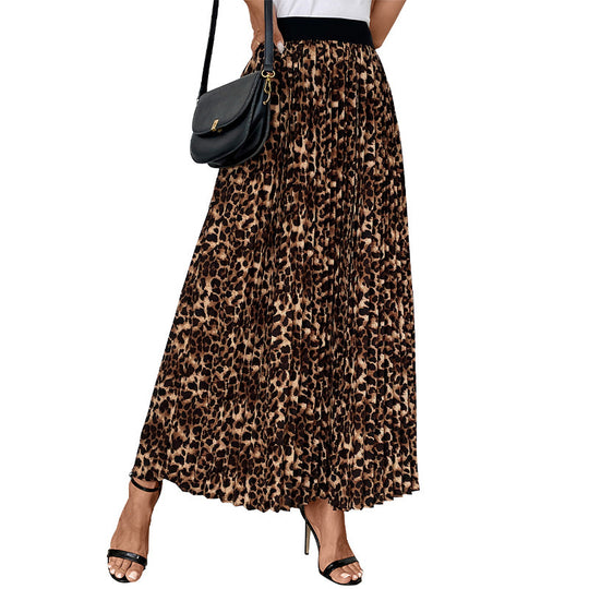 Damen Maxirock mit Leopardenmuster EB