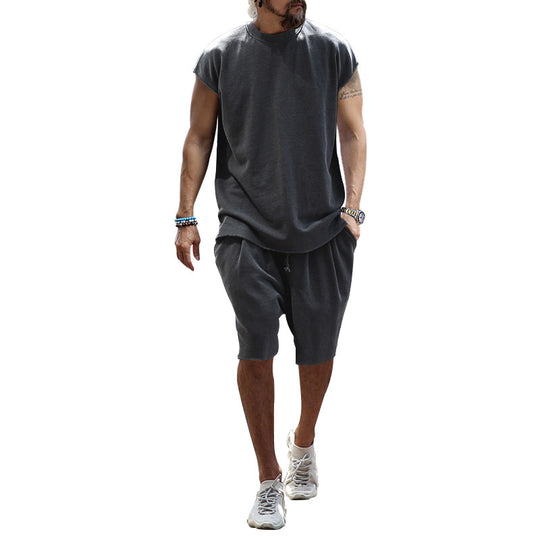 Herren lässiges Freizeit-Set aus hochwertigem Baumwollmix mit Oversize-Schnitt EB