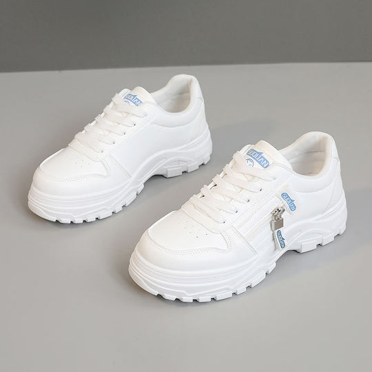 Damen Sportliche Sneaker mit praktischem Reißverschluss und rutschfester Sohle EB