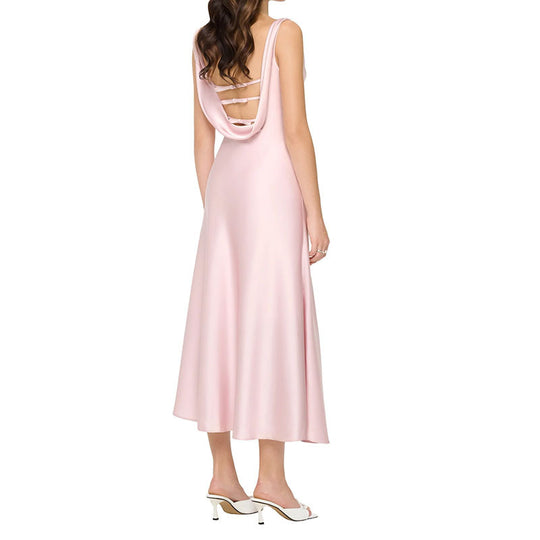 Damen Elegantes Maxikleid mit Cowl-Ausschnitt EB