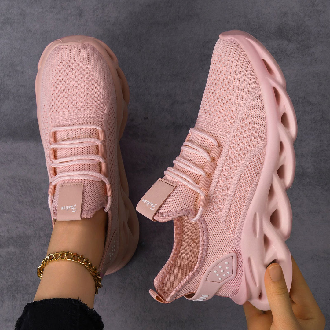 Damen Leichte und atmungsaktive Sport-Sneaker mit dämpfender Sohle EB