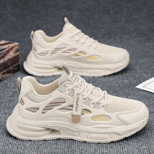Damen Sportliche Sneakers mit atmungsaktiver Netzoberfläche und dämpfendem Sohlenprofil EB