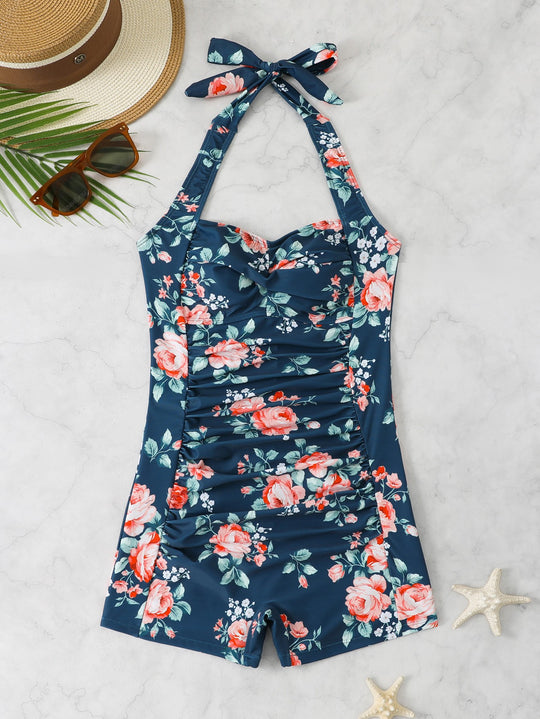 Damen Badeanzug mit figurformendem Design EB
