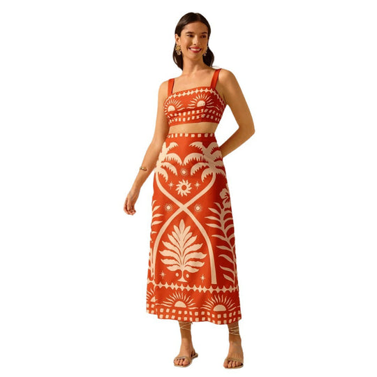 Damen Crop Top und Maxirock Set EB