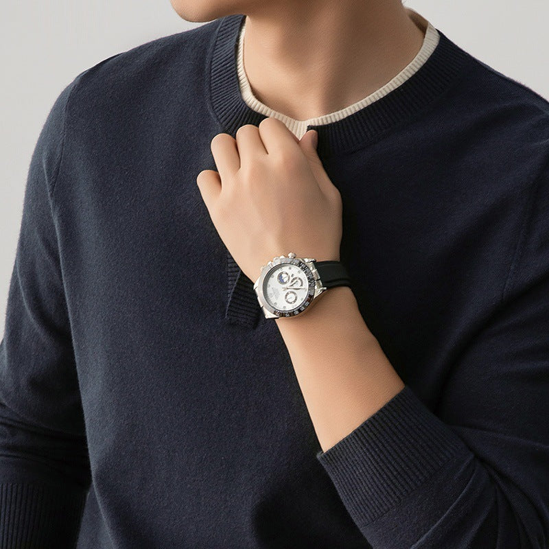 Herren Uhrenarmband mit sportlichem Design und Multifunktionszeiger EB
