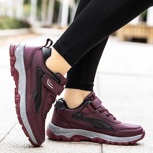 Damen Sportliche Velcro Sneakers mit atmungsaktivem Obermaterial EB