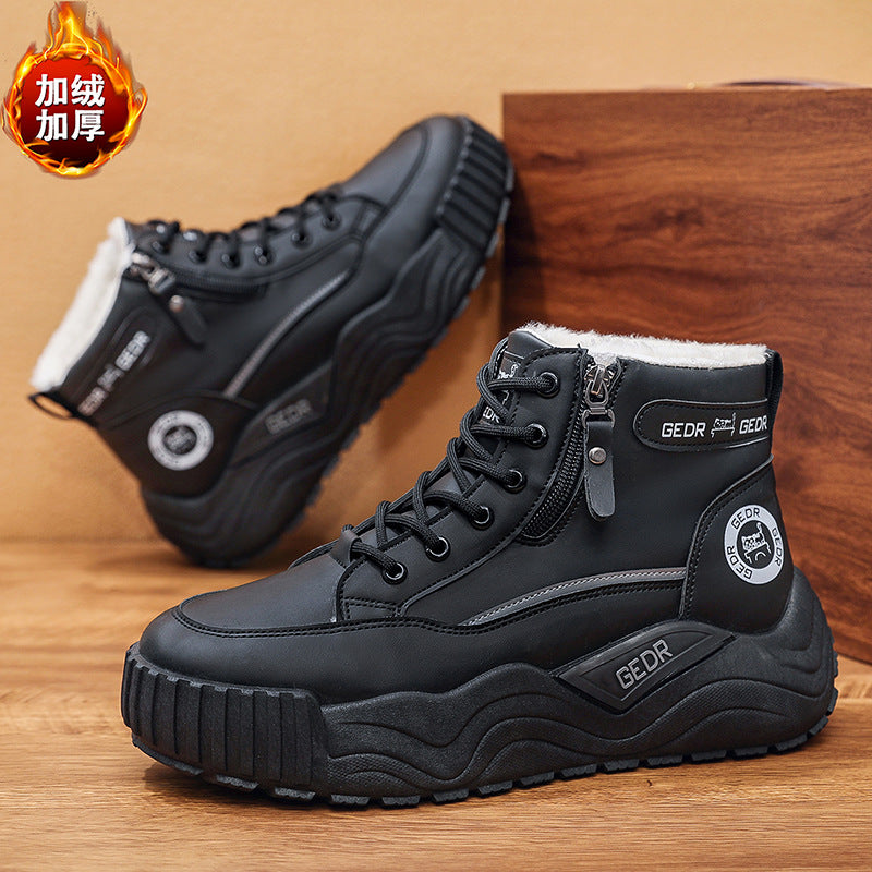 Damen Gefütterte Winterstiefel mit rutschfester Sohle und praktischem Reißverschluss EB