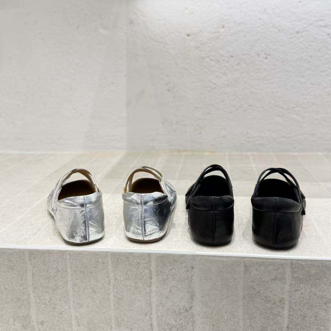Damen Ballerinas mit verstellbarem Riemchen und elastischer Innensohle EB
