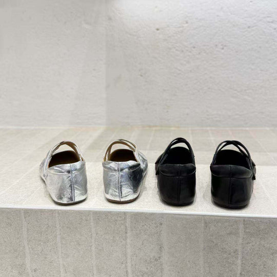 Damen Ballerinas mit verstellbarem Riemchen und elastischer Innensohle EB
