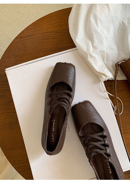 Damen Ballerinas mit einem innovativen Schnürdesign und komfortabler Einlegesohle EB