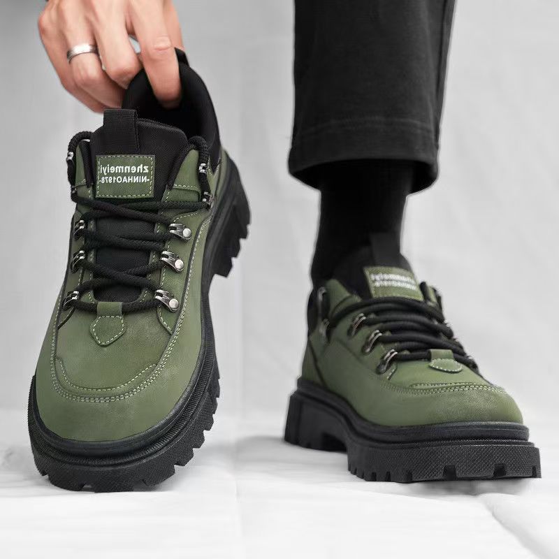 Damen trendige Trekking Sneakers mit strapazierfähigem Obermaterial und rutschfester Sohle EB