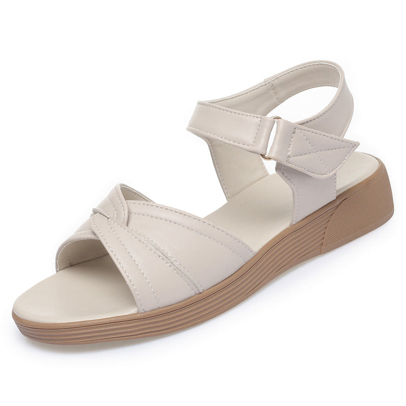 Damen Komfortable Sandalen mit elegantem Riemendesign und stabilem Blockabsatz EB