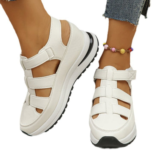Damen Wedge-Sandalen mit ergonomischer Sohle und verstellbaren Riemen EB
