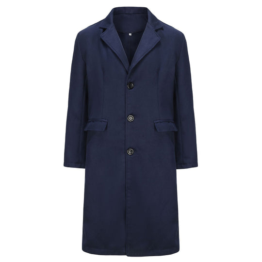 Herren eleganter Langmantel aus hochwertigem Material EB