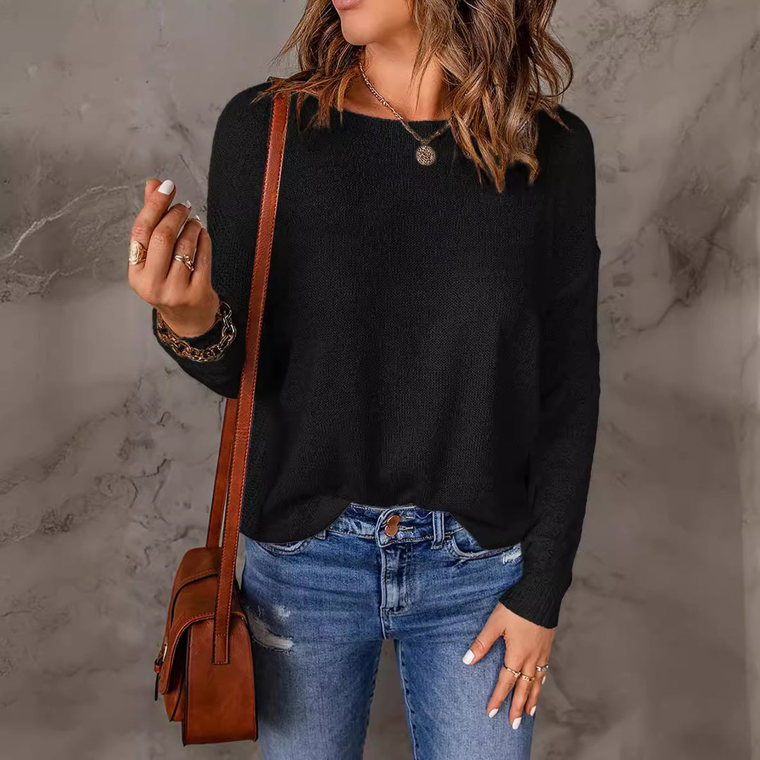 Damen lässiges Strickoberteil EB