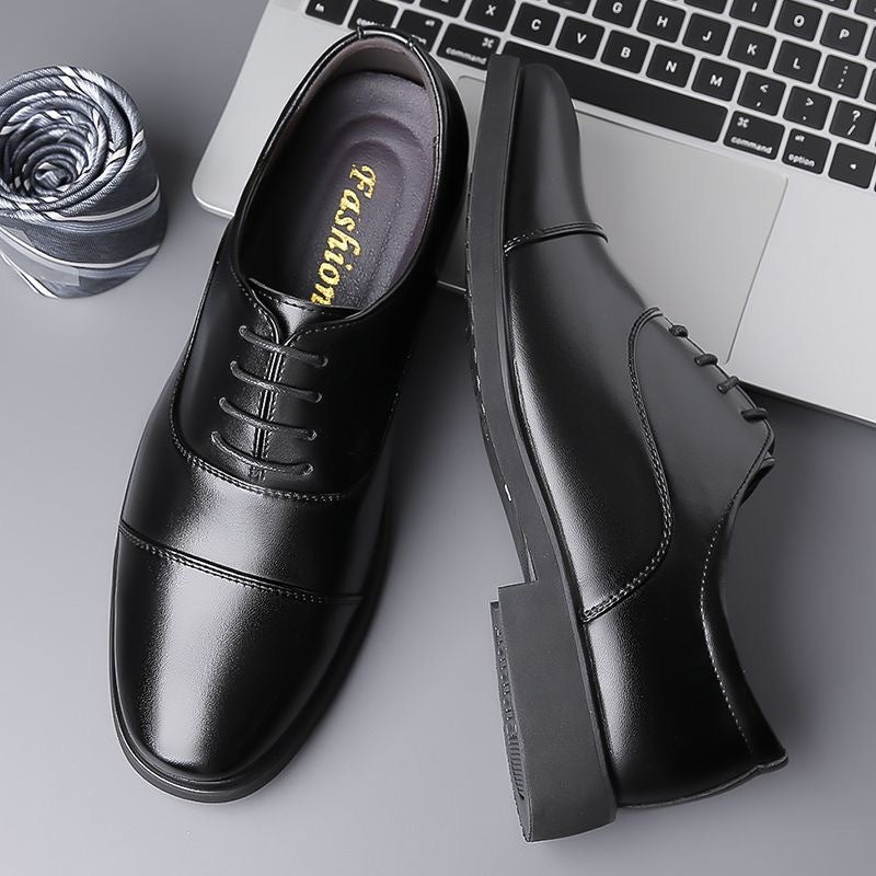 Herren Klassische Schnürschuhe aus geschmeidigem Leder mit verstärkter Sohle EB