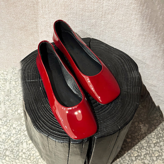 Damen Ballerinas mit elegantem quadratischen Zehenbereich und komfortabler Innensohle EB