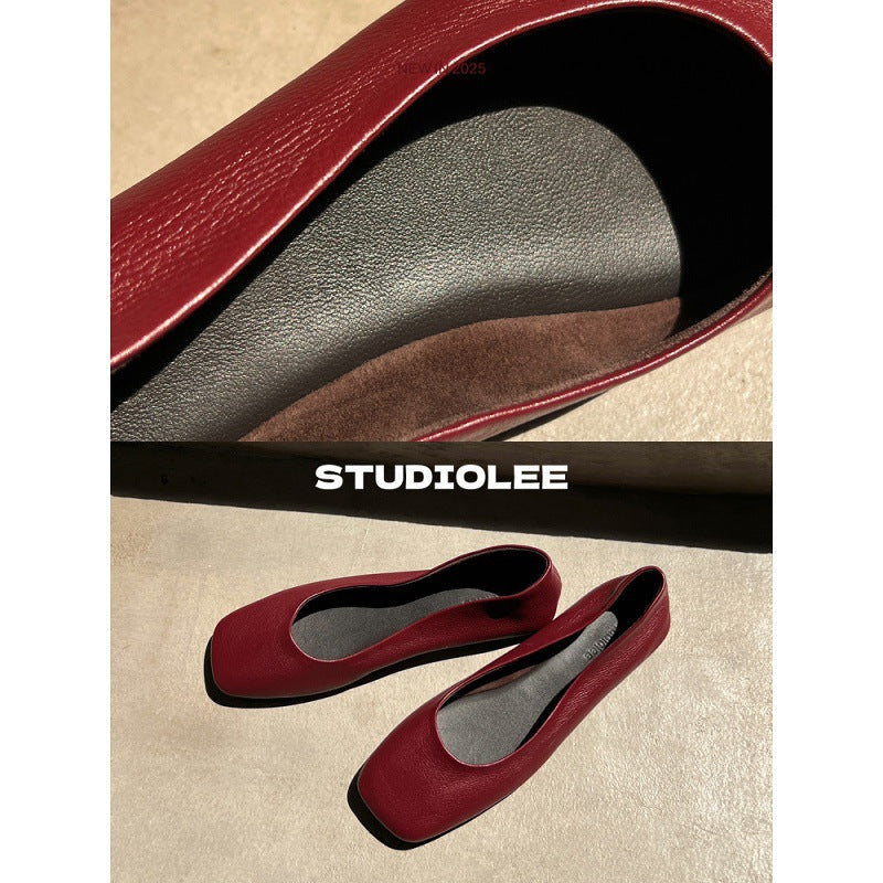 Damen Ballerinas mit modernem Quadratdesign und komfortabler Innensohle EB