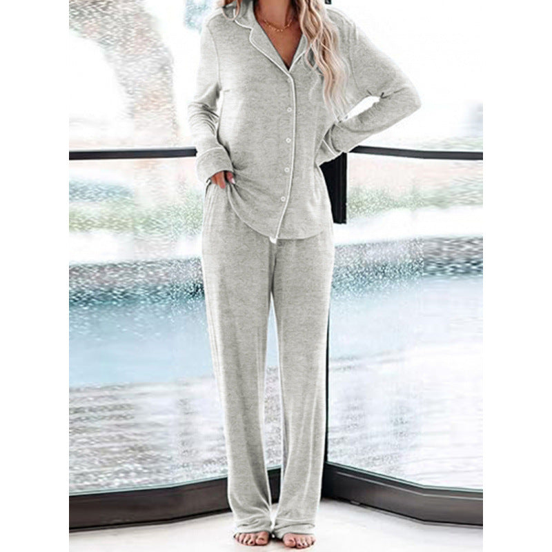 Damen Schlafanzug-Set aus weichem, atmungsaktivem Material EB