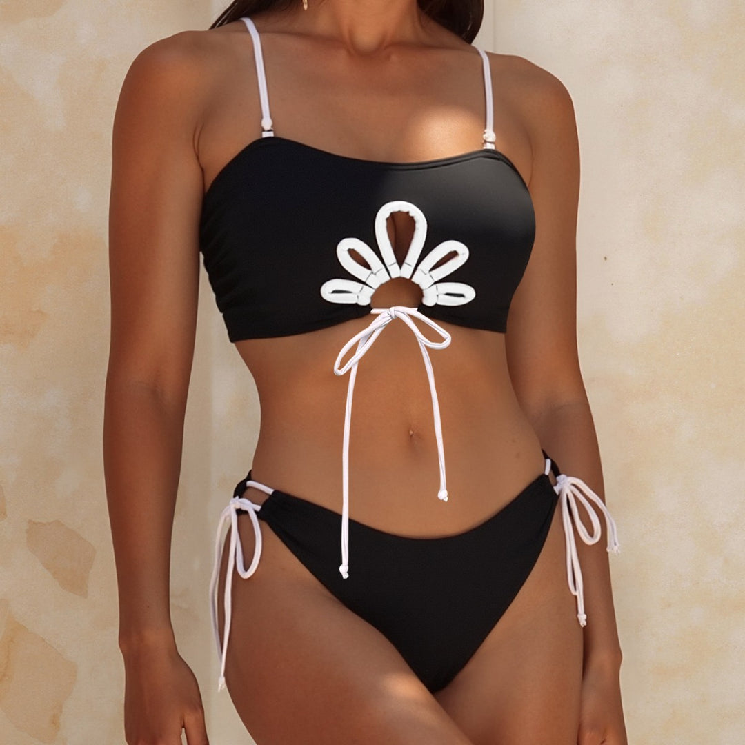 Damen Bikini-Set mit modischem Schnitt und dekorativem Cut-Out EB