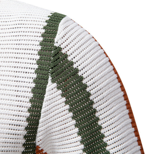 Herren nan kurzärmeliges Strickpolo mit Reverskragen und strukturierter Maschenware EB
