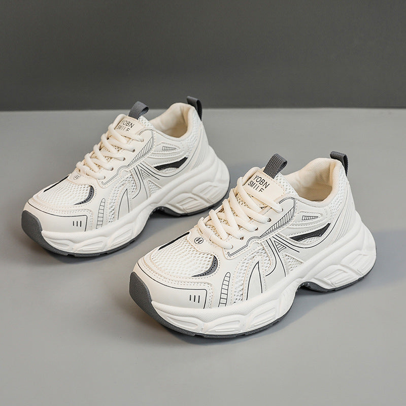 Damen trendige Sneakers mit sportlichem Design und atmungsaktiven Eigenschaften EB