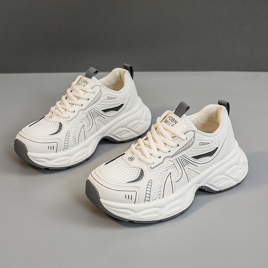Damen trendige Sneakers mit sportlichem Design und atmungsaktiven Eigenschaften EB
