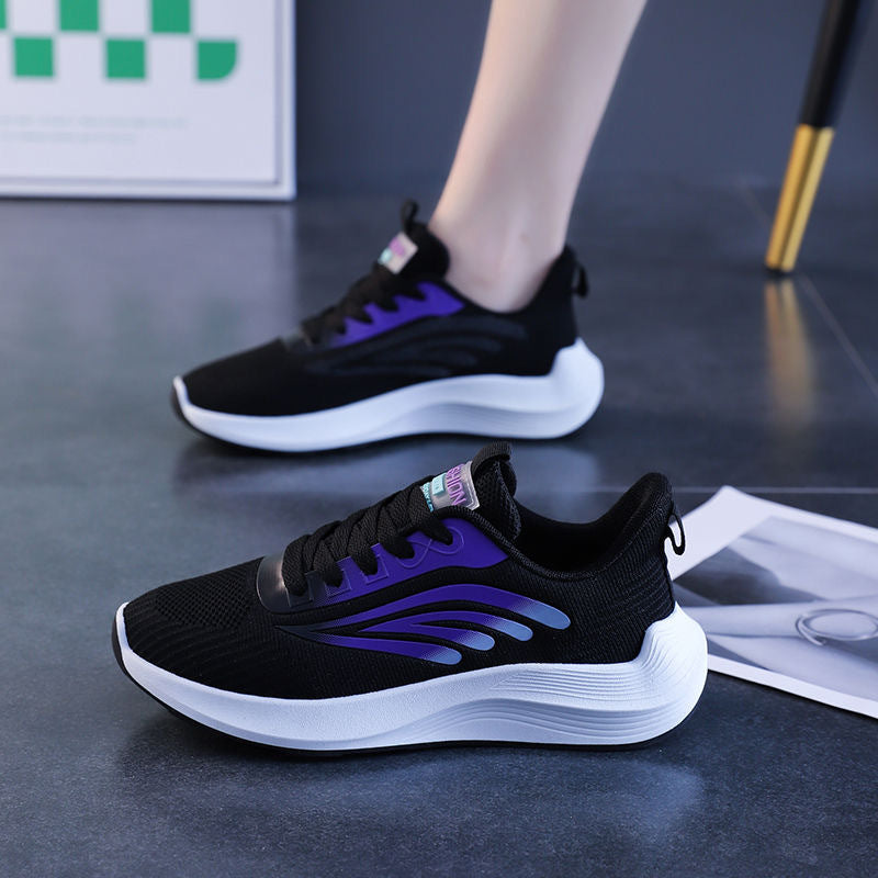 Damen Leichte Lauf- und Freizeitsneaker mit atmungsaktiver Oberseite und rutschfester Sohle EB