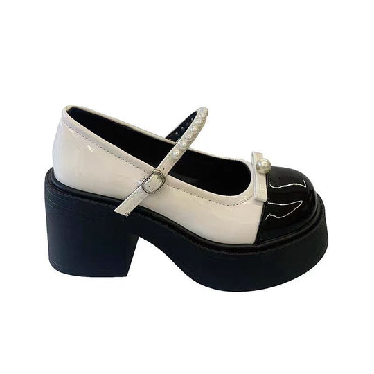Damen Elegante Slingback-Pumps mit dekorativen Perlen und modischem Absatz EB
