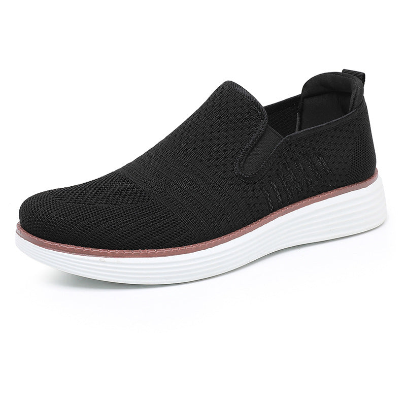 Damen Bequeme Slip-On Sneakers mit atmungsaktivem Obermaterial und flexiblem Fußbett EB
