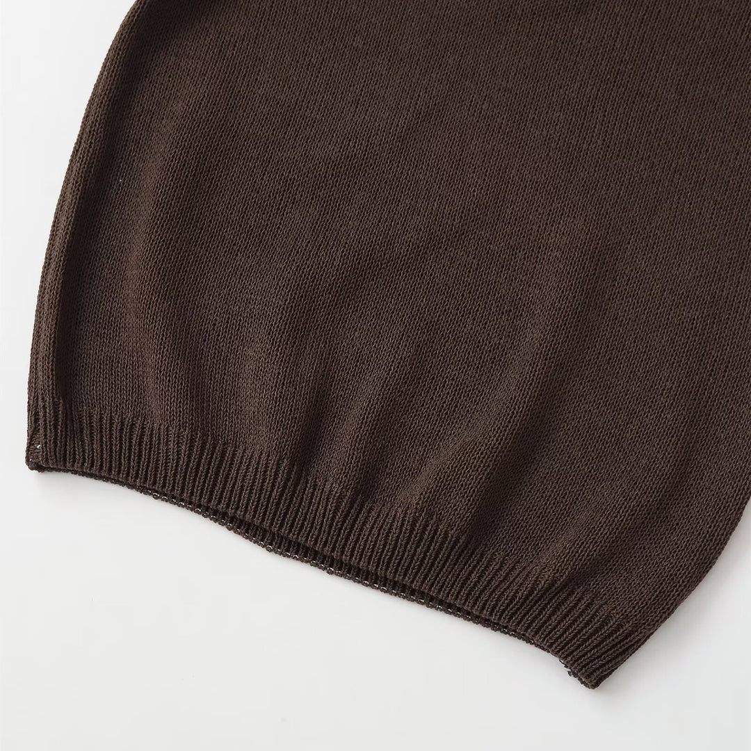 Damen Polohemd mit elegantem Kragen und hochwertigen Knopfdetails EB