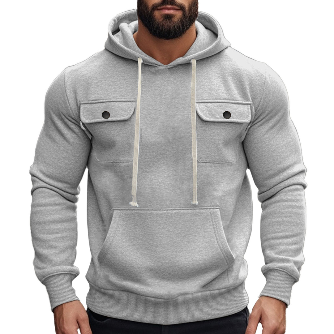 Herren Kapuzenpullover mit praktischen Pattentaschen und modernem Design EB