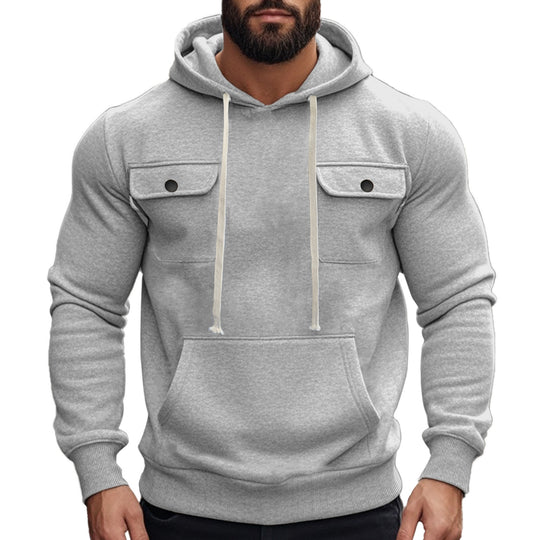 Herren Kapuzenpullover mit praktischen Pattentaschen und modernem Design EB