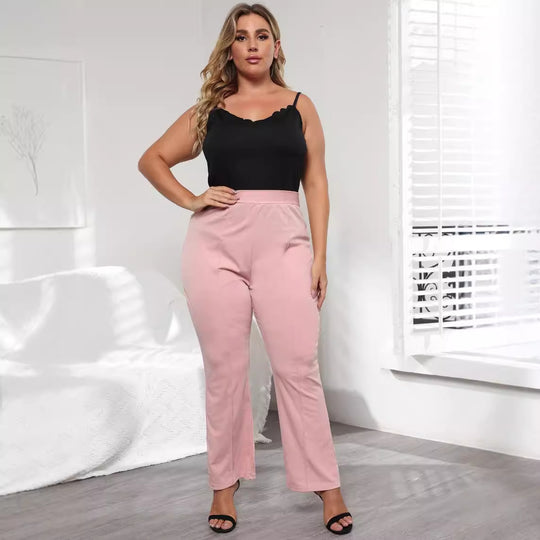 Damen Elegante Hochbundhose mit bequemem Schnitt EB