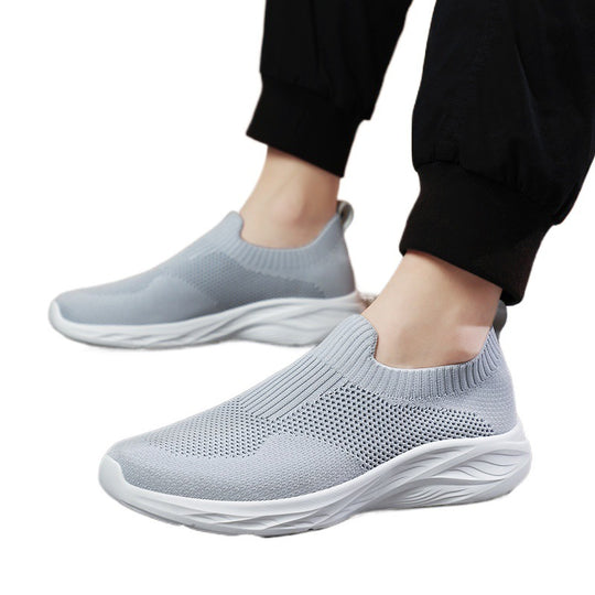 Damen Sportliche Slip-On Sneakers mit atmungsaktivem Design EB
