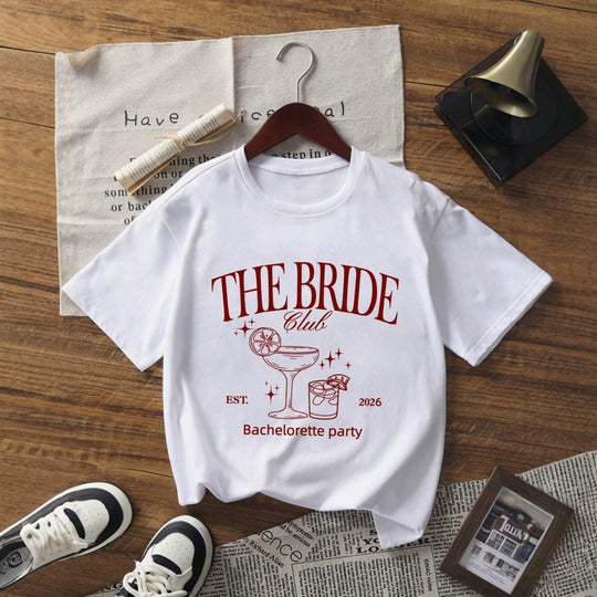 Damen oversized Bachelorette T-Shirt mit exklusivem Print EB