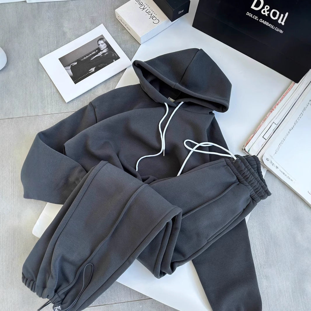 Damen Oversize-Hoodie und Jogginghose Set mit weichem Innenfutter, verstellbarer Kordel und hochgezogenem Bund Eichborn Berlin