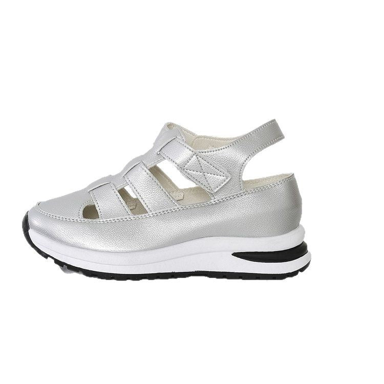 Damen Sportliche Sandalensneaker mit atmungsaktiver Oberflächenstruktur und flexiblem Komfortfutter EB