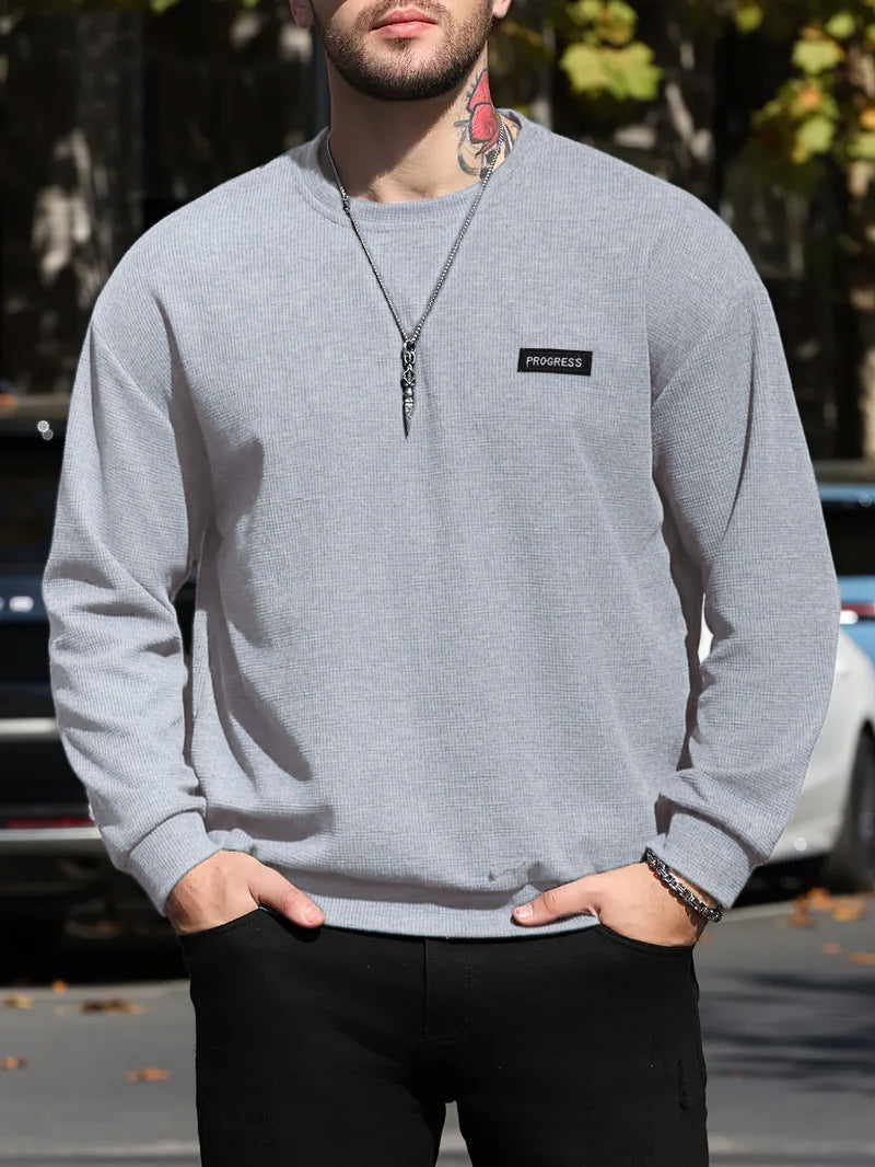 Herren lässiges Sweatshirt mit strukturierter Oberfläche und modernem Design EB