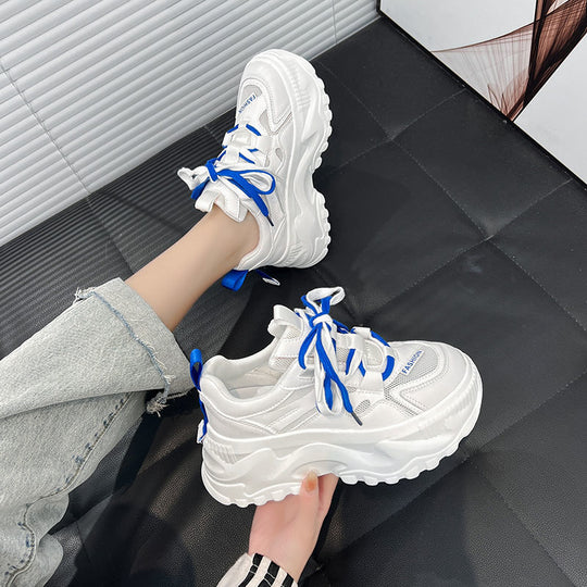 Damen Chunky Sneakers mit atmungsaktivem Obermaterial und rutschfester Sohle EB